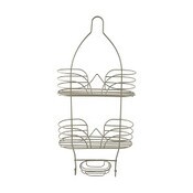 Wholesale - 3 TIER SATIN NICKEL WAVE SHOWER CADDY, UPC: 840005232392